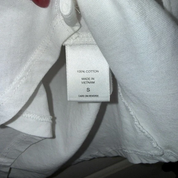 New York & Company White Button Down Short Sleeve Blouse - Like New - Picture 5 of 6